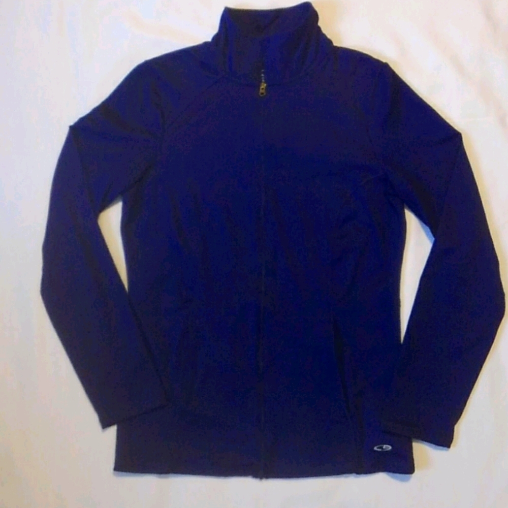 Champion Purple Full Zip LS Track/Running Jacket